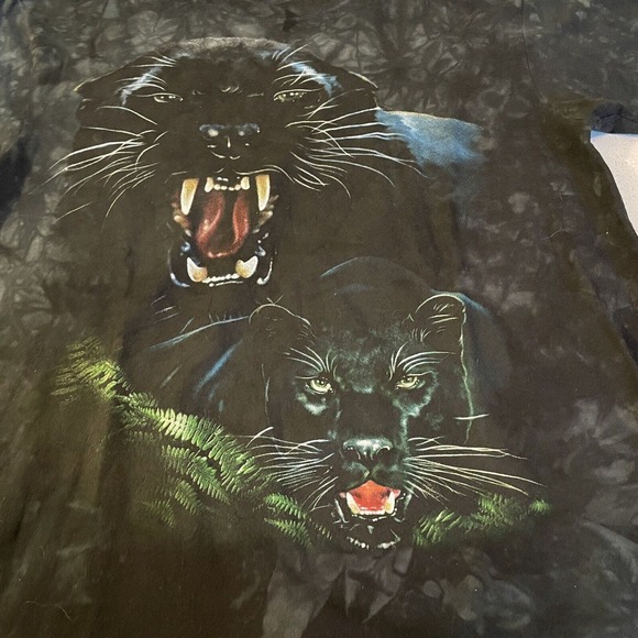Black Panther T Shirt 1990's Tie dye Size Medium - Picture 3 of 6